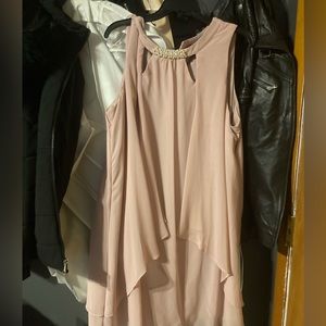 Light pink chiffon dress